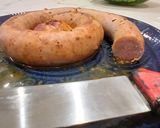 Foto del paso 8 de la receta Salchicha de Cerdo con Nectarina pochada en reducción de Vino Blanco y Caldo Vegetal