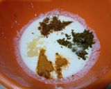 A picture of step 4 of Bhagaray hoye Dahi baray.