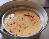 A picture of step 3 of Crimson Glow Dhokla – Oil-Free Steamed Snack‌ with Red chilli Jam.