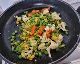A picture of step 3 of Veg Hydrabadi.