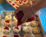 Foto langkah ke 11 dari resep 1 Adonan 3 Rasa (Thumbprint Cookies, Pandan Snow Ball, Palm Cheese Cookies).