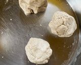 A picture of step 2 of Kuttu Ata ki Aloo Kachori.