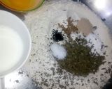 A picture of step 1 of Mint & garlic butter bread.