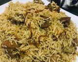 A picture of step 10 of Beef pulao.
