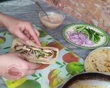 A picture of step 6 of Beef Paratha Rolls ❤🌯🥒🥬🧅.