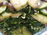 Lasaña de berenjena con espinacas y queso fresco