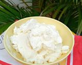 A picture of step 5 of Homemade cream cheese with powdered milk.