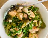 Hình bước làm 5 của món Canh cà tím bung đậu