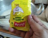 A picture of step 3 of Fettuccine Alfredo pasta.(without chicken).