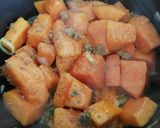 Foto del paso 2 de la receta Crema de calabaza y espinacas