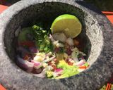 A picture of step 2 of Guacamole #eattherainbow.