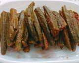 A picture of step 7 of Grilled Stuffed Okra (Bhindi).