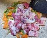 Foto langkah ke 3 dari resep Tumis Cumi Buncis.