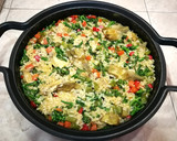 Foto del paso 8 de la receta: Arroz Nomen con alas de pollo, bimi y alcachofas