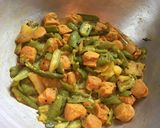 A picture of step 9 of Soya Chunks Ridge Gourd Curry.