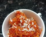A picture of step 4 of Gajar ka halwa.