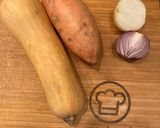 Sütőtökös batátás fasírt recept fázis 1 fotója