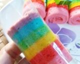 Foto langkah ke 10 dari resep Bolu Gulung Pelangi Mini.