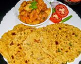 मिस्सी रोटी और चटपटी आलू की सब्जी रेसिपी चरण 10 फोटो