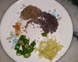 A picture of step 1 of Mooli Ki Dhokli.