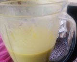 A picture of step 2 of Mango avocado juice#4weekschallenge.