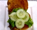 รูปขั้นตอนการทำที่ 6 ของ เบอร์เกอร์ไก่ทอด