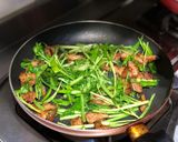 空心菜炒五花肉的食譜步驟3照片