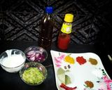 A picture of step 2 of Chicken Kosha.