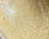 A picture of step 2 of Samai Idli / little millet idli.