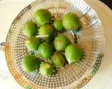 A picture of step 3 of Sambar with raw figs.