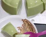 Foto langkah ke 3 dari resep Puding hijau matcha latte.