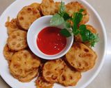 Hình bước làm 4 của món Củ sen kẹp thịt chiên giòn