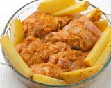 Foto langkah ke 5 dari resep Ayam Panggang Bumbu Bawang Putih & Paprika | Garlic Roasted Chicken with Bell pepper.