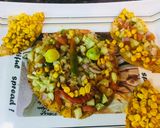 A picture of step 5 of Corns Masala Papad.