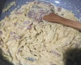 Foto langkah ke 5 dari resep Fettucini Carbonara.