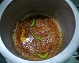 A picture of step 1 of Green Mutton Gravy or Ambada and Chukka Gosht.