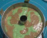 Foto langkah ke 6 dari resep Pandan Milo Chiffon Cake.