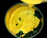 A picture of step 4 of Kaddu Ke Patte Ka Vada Orissa style.