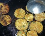 A picture of step 2 of Brinjal fry.