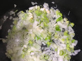 Pechuga de pollo a la crema con verdeo