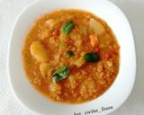 Foto del paso 8 de la receta: Patatas guisadas con verduras y lentejas rojas