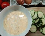 Rakott cukkini paradicsommal és kolbásszal recept fázis 1 fotója