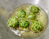 A picture of step 2 of Palak(Spinach leaves) Balls in Curd Gravy.