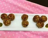 A picture of step 9 of Sabudana pops in appe pan.