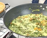 Gambar langkah 7 resipi Masak Lemak Cili Padi Pucuk Ubi Kayu dengan Daging Salai.
