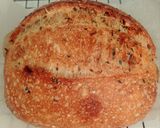 Foto langkah ke 23 dari resep Wijen Jinten Hitam Chili Flakes Cheese Sourdough Bread (Open Bake Method).