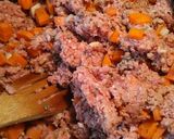 A picture of step 1 of Moroccan style ground beef.