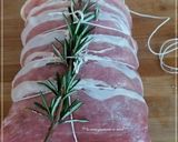 Une image de l'étape 1 de Rôti de porc au lard et mielau cookeo.