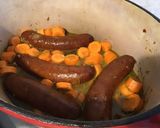 Une image de l'étape 10 de Saucisses de morteau aux haricots blancs,carottes et tomates séchées.