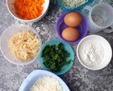 Foto langkah ke 1 dari resep Dadar Kentang Sayur.